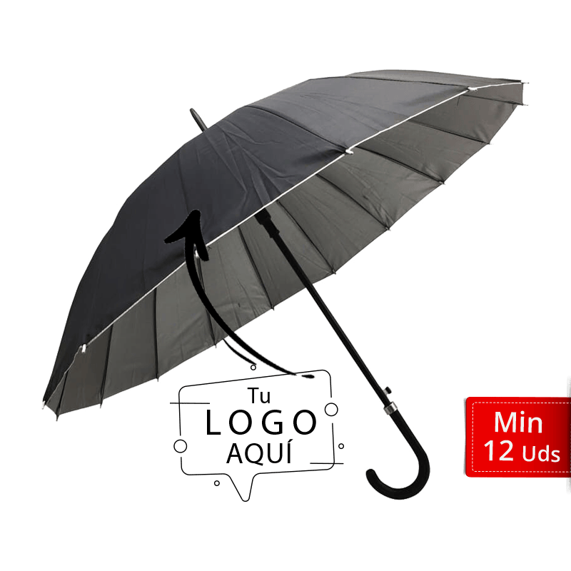 Sombrilla Parasol 16 Caras Publiempresas Impresión Artículos Promocionales Bogotá Colombia Logo seguridad privada